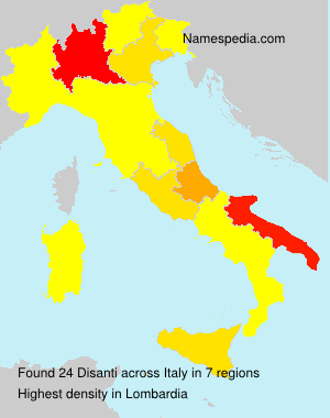 Surname Disanti in Italy Surname Disanti in Italy