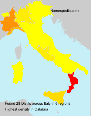 Surname Distilo in Italy Surname Distilo in Italy