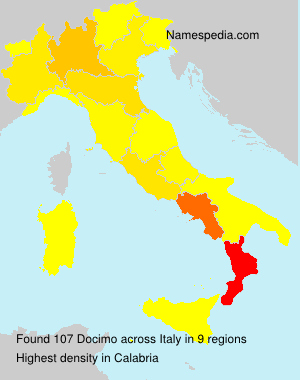 Surname Docimo in Italy Surname Docimo in Italy