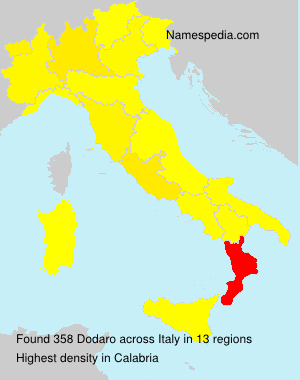 Surname Dodaro in Italy Surname Dodaro in Italy