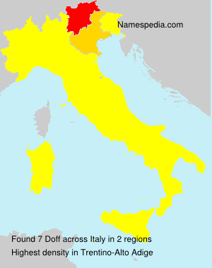 Surname Doff in Italy Surname Doff in Italy