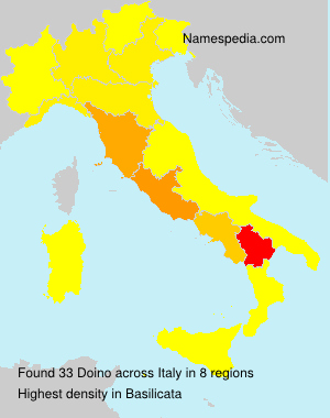 Surname Doino in Italy Surname Doino in Italy