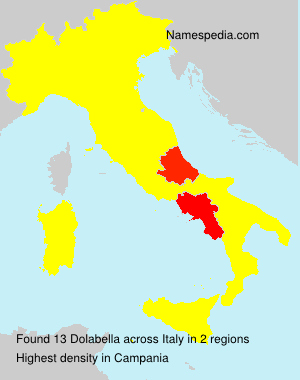Surname Dolabella in Italy Surname Dolabella in Italy