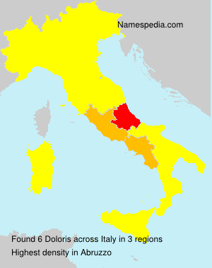 Surname Doloris in Italy Surname Doloris in Italy