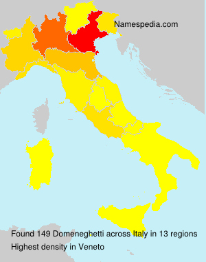 Surname Domeneghetti in Italy Surname Domeneghetti in Italy