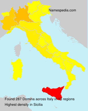 Surname Domina in Italy Surname Domina in Italy
