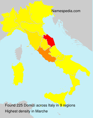 Surname Domizi in Italy Surname Domizi in Italy