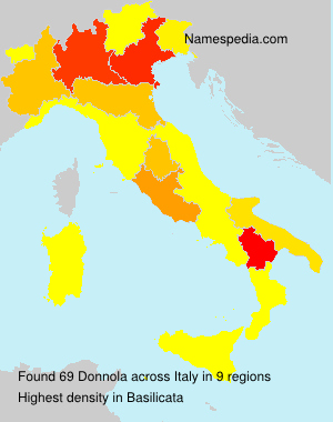 Surname Donnola in Italy Surname Donnola in Italy