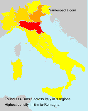 Surname Dozza in Italy Surname Dozza in Italy