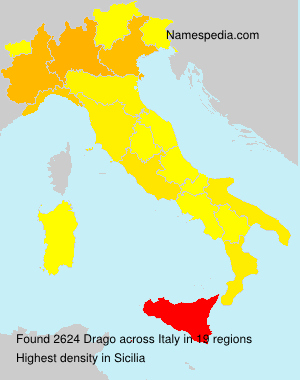 Surname Drago in Italy Surname Drago in Italy