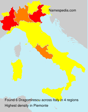 Surname Dragomirescu in Italy Surname Dragomirescu in Italy