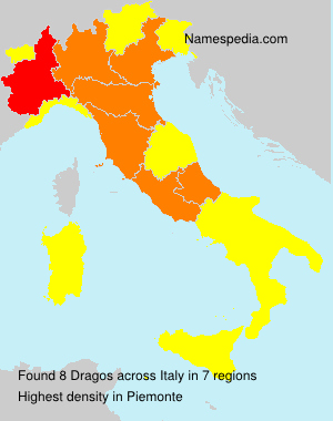 Surname Dragos in Italy