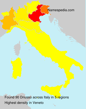Surname Driusso in Italy Surname Driusso in Italy