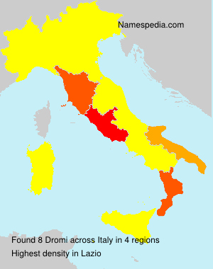 Surname Dromi in Italy Surname Dromi in Italy