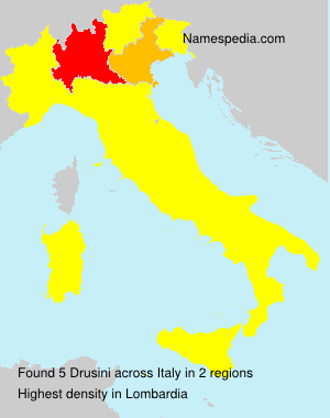 Surname Drusini in Italy Surname Drusini in Italy