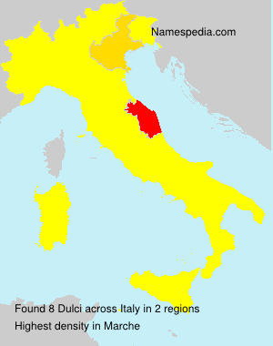 Surname Dulci in Italy Surname Dulci in Italy