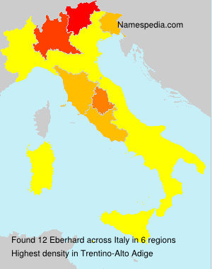 Surname Eberhard in Italy Surname Eberhard in Italy