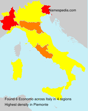 Surname Economo in Italy Surname Economo in Italy