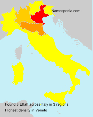 Surname Effah in Italy Surname Effah in Italy