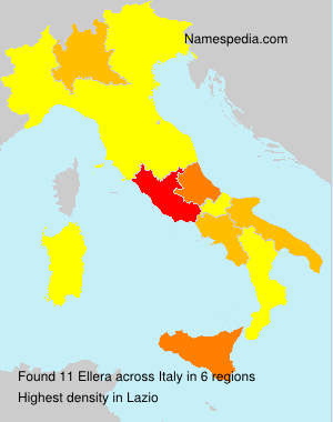 Surname Ellera in Italy Surname Ellera in Italy