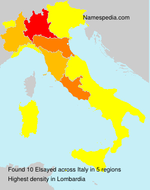 Surname Elsayed in Italy Surname Elsayed in Italy