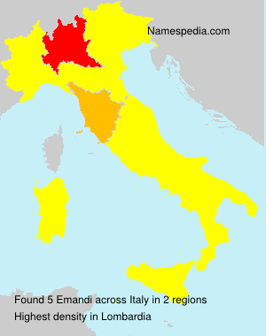 Surname Emandi in Italy