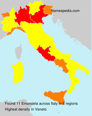 Surname Emanuela in Italy Surname Emanuela in Italy