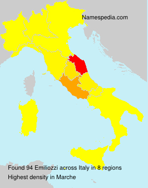 Surname Emiliozzi in Italy Surname Emiliozzi in Italy