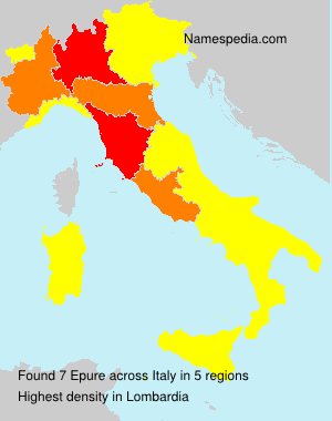 Surname Epure in Italy Surname Epure in Italy