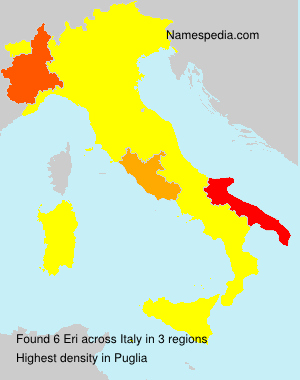 Surname Eri in Italy Surname Eri in Italy