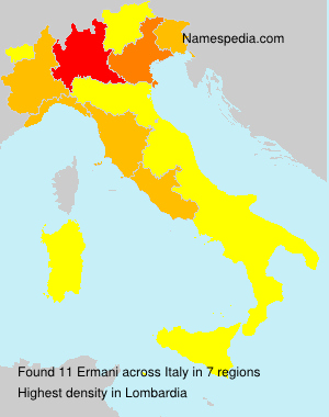 Surname Ermani in Italy Surname Ermani in Italy