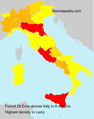 Surname Eroe in Italy Surname Eroe in Italy