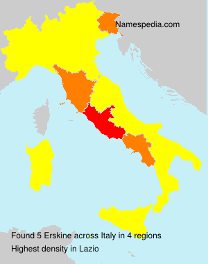 Surname Erskine in Italy Surname Erskine in Italy