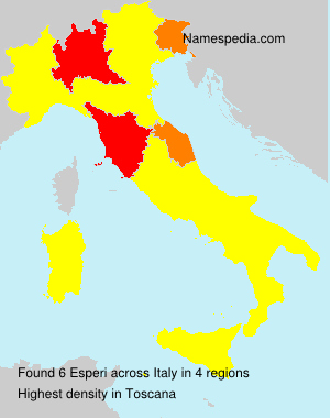 Surname Esperi in Italy Surname Esperi in Italy
