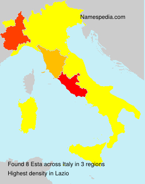 Surname Esta in Italy Surname Esta in Italy