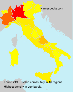 Surname Eusebio in Italy Surname Eusebio in Italy