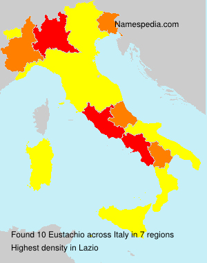Surname Eustachio in Italy Surname Eustachio in Italy