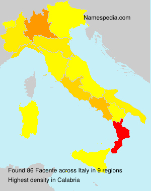 Surname Facente in Italy Surname Facente in Italy