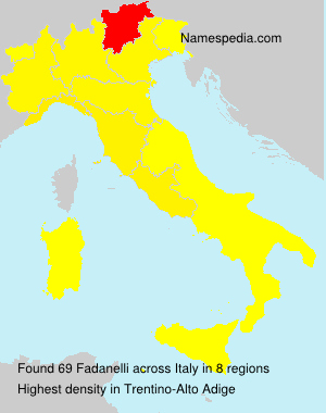 Surname Fadanelli in Italy Surname Fadanelli in Italy