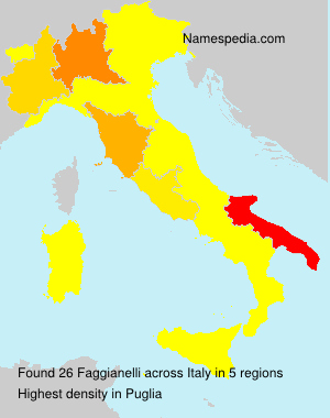 Surname Faggianelli in Italy Surname Faggianelli in Italy