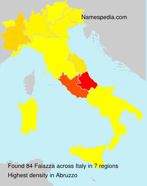 Surname Faiazza in Italy Surname Faiazza in Italy