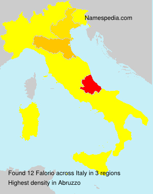 Surname Falorio in Italy Surname Falorio in Italy
