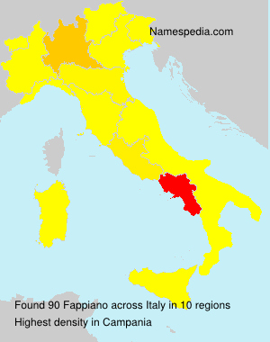 Surname Fappiano in Italy Surname Fappiano in Italy
