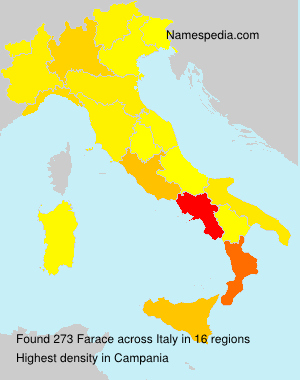 Surname Farace in Italy Surname Farace in Italy