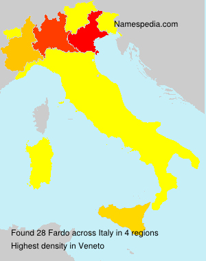 Surname Fardo in Italy Surname Fardo in Italy