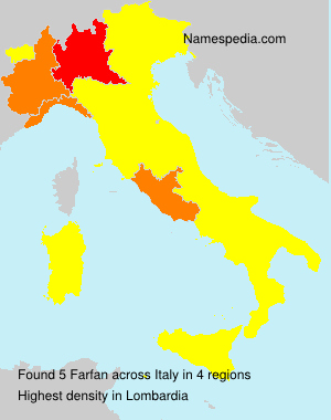 Surname Farfan in Italy