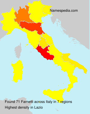Surname Farnetti in Italy Surname Farnetti in Italy