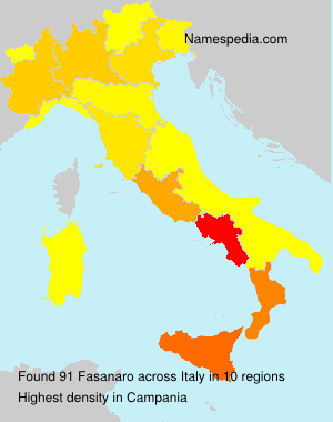 Surname Fasanaro in Italy Surname Fasanaro in Italy