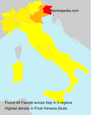 Surname Fasiolo in Italy Surname Fasiolo in Italy