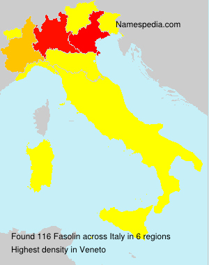 Surname Fasolin in Italy Surname Fasolin in Italy